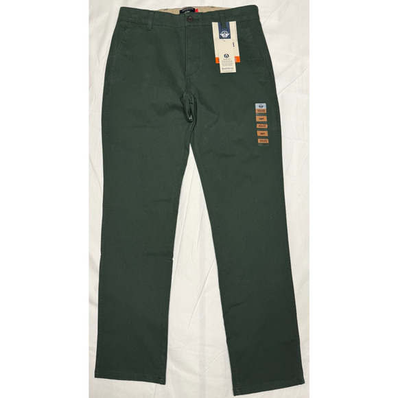 Dockers Men's 32 x 32 Straight‎ Fit Smart 360 Ultimate Chino Pants - Olive Green - Picture 1 of 10